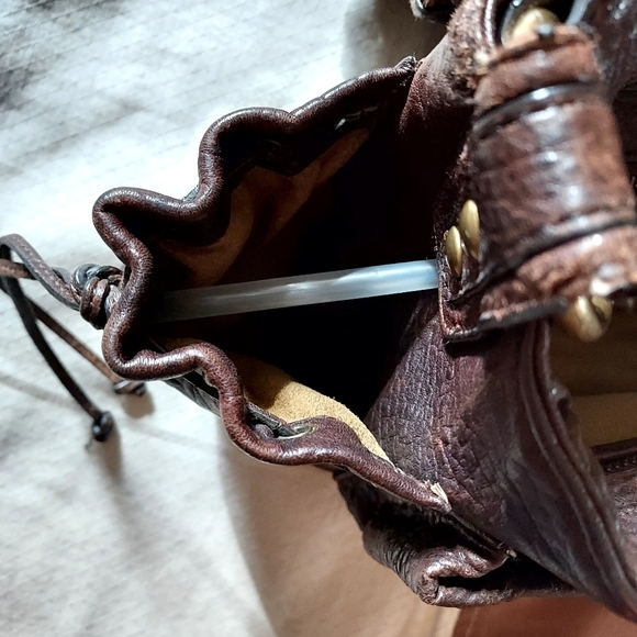 KOOBA BROWN LEATHER SHOULDER BAG - Picture 9 of 14